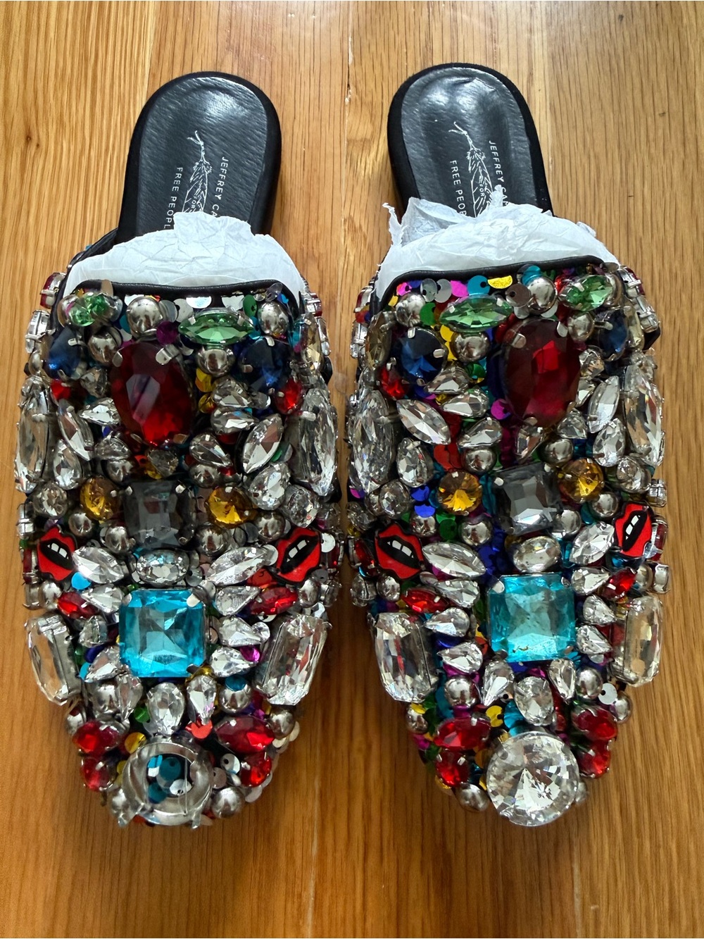 Jeffrey Campbell x Free People Bejeweled Mule - Picture 2 of 3